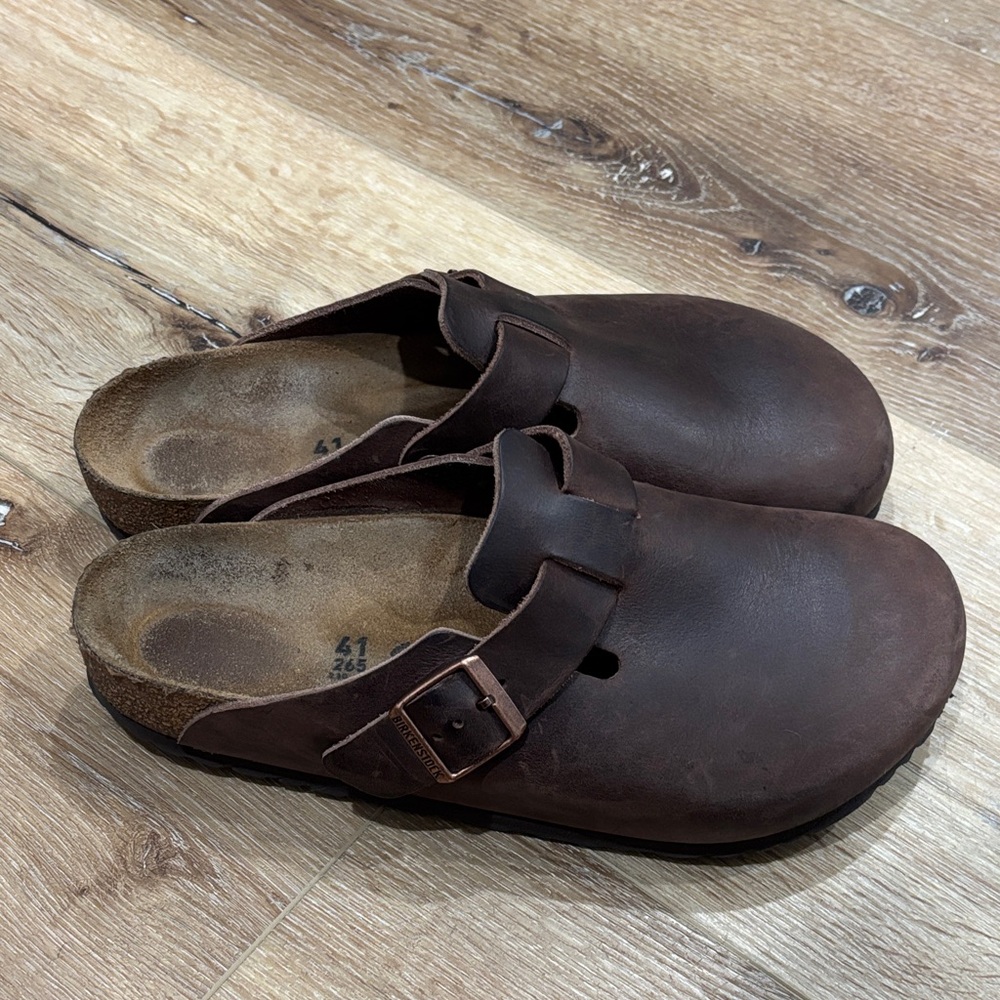 Women’s Birkenstock Boston brown leather